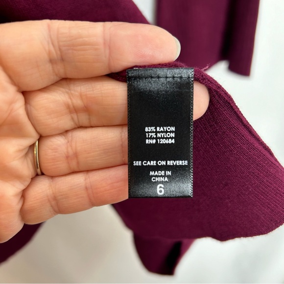 Torrid fold over Marilyn burgundy cowl neck sweater long sleeve size 6X - Picture 5 of 7